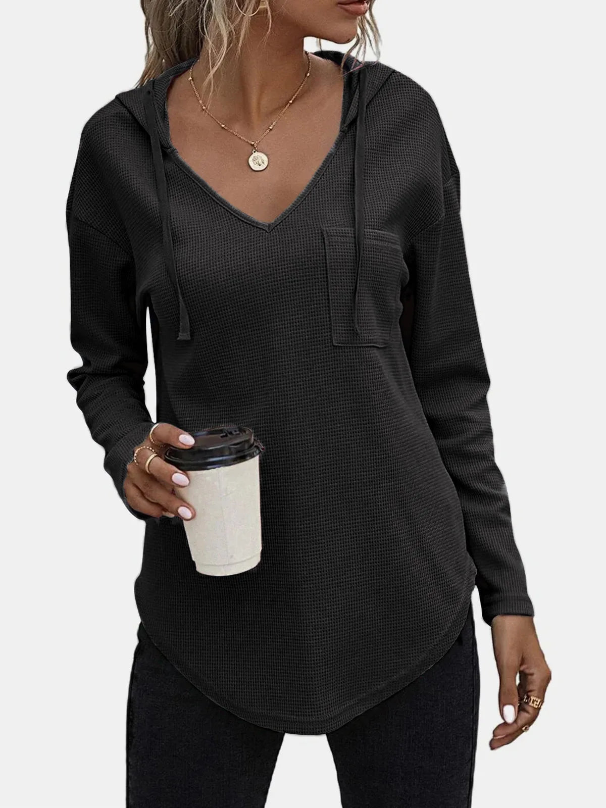 Accogliente e chic Felpa con cappuccio