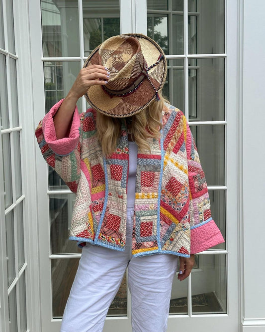 LP | elegante giacca trapuntata patchwork