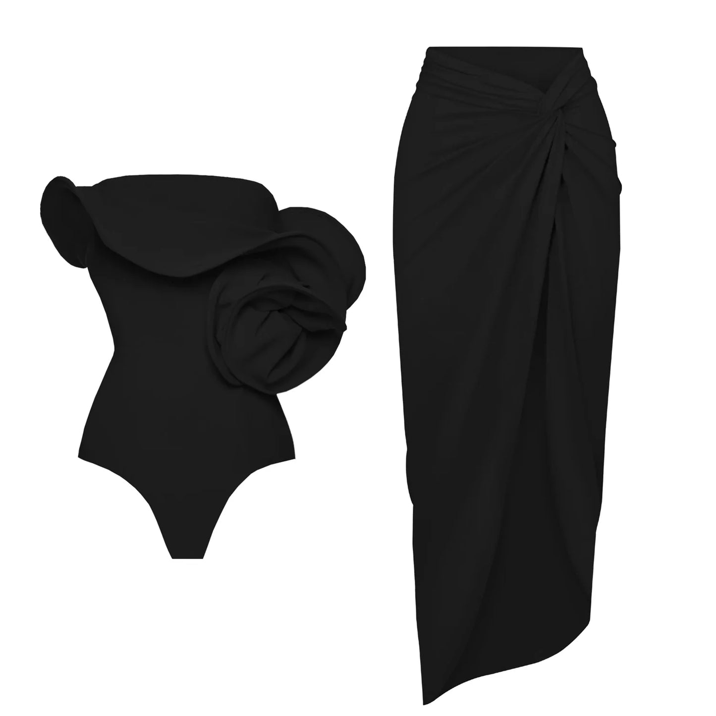 Beautifully Finished Bathing Suit in a Timeless Design