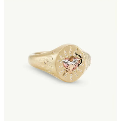 Oro Anello stupendo per uso quotidiano