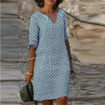 ER | Abito midi con scollo a V