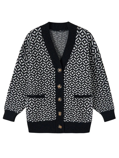 LP | Elegante cardigan in maglia con abbottonatura