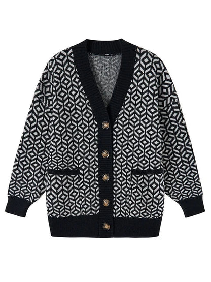 LP | Elegante cardigan in maglia con abbottonatura