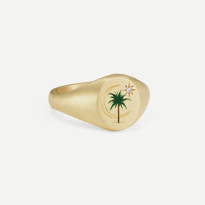 Oro Anello stupendo per uso quotidiano