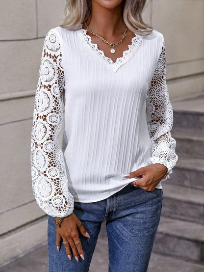 LP | Top con manica a lanterna scavata