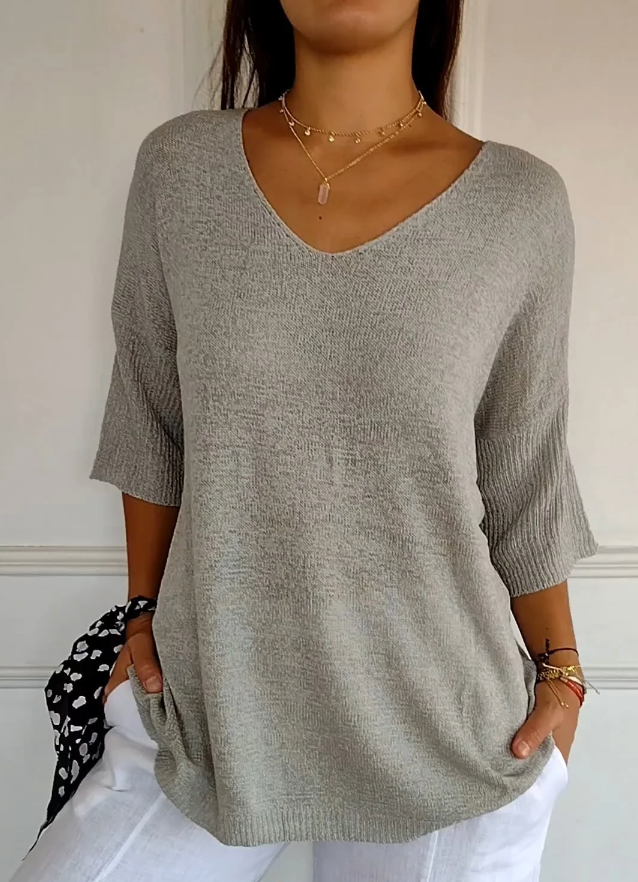 ER | Camicia con maniche a mezza lunghezza