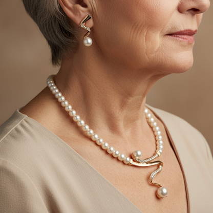 Perla Parure artigianale delicato