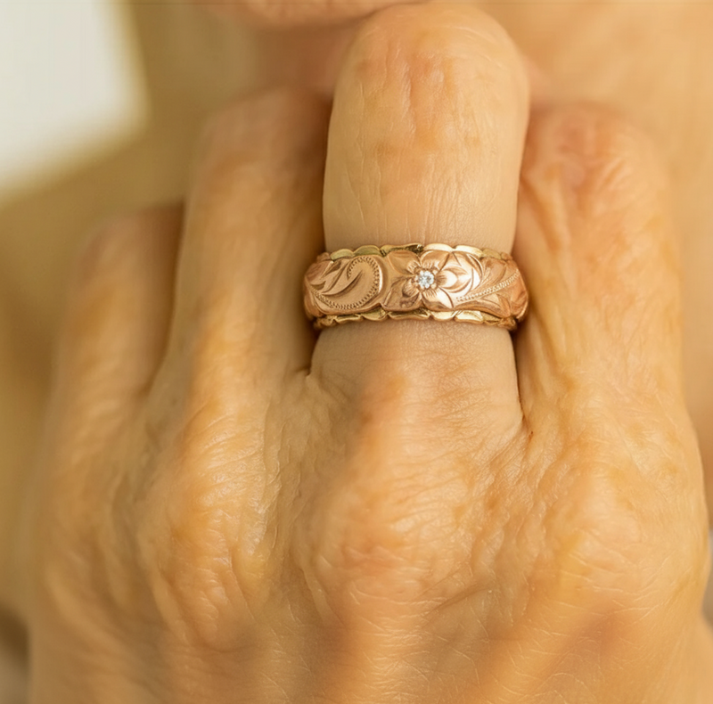 Oro Anello romantico per momenti speciali