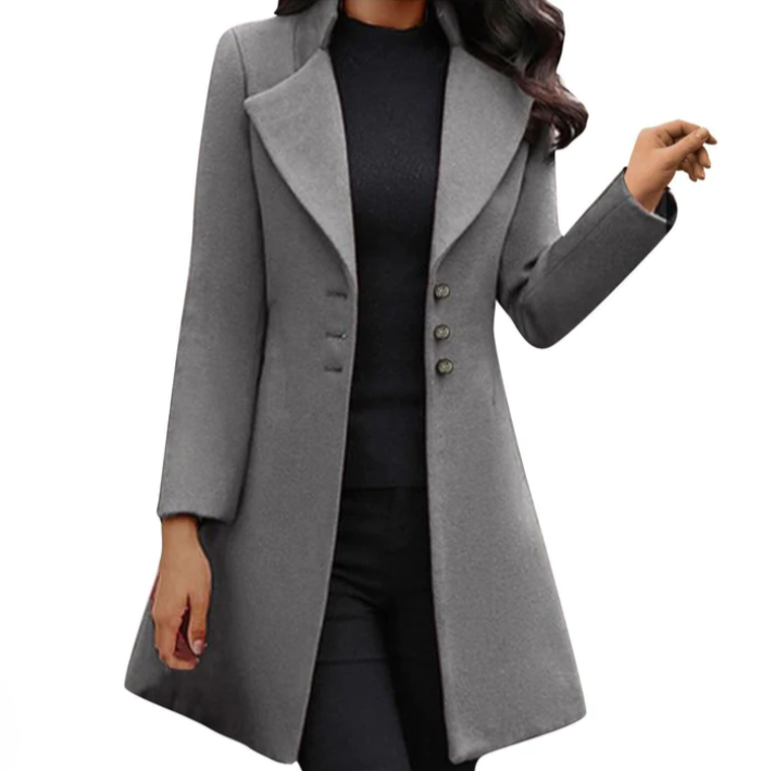 LP | Cappotto in lana italiana a maniche lunghe