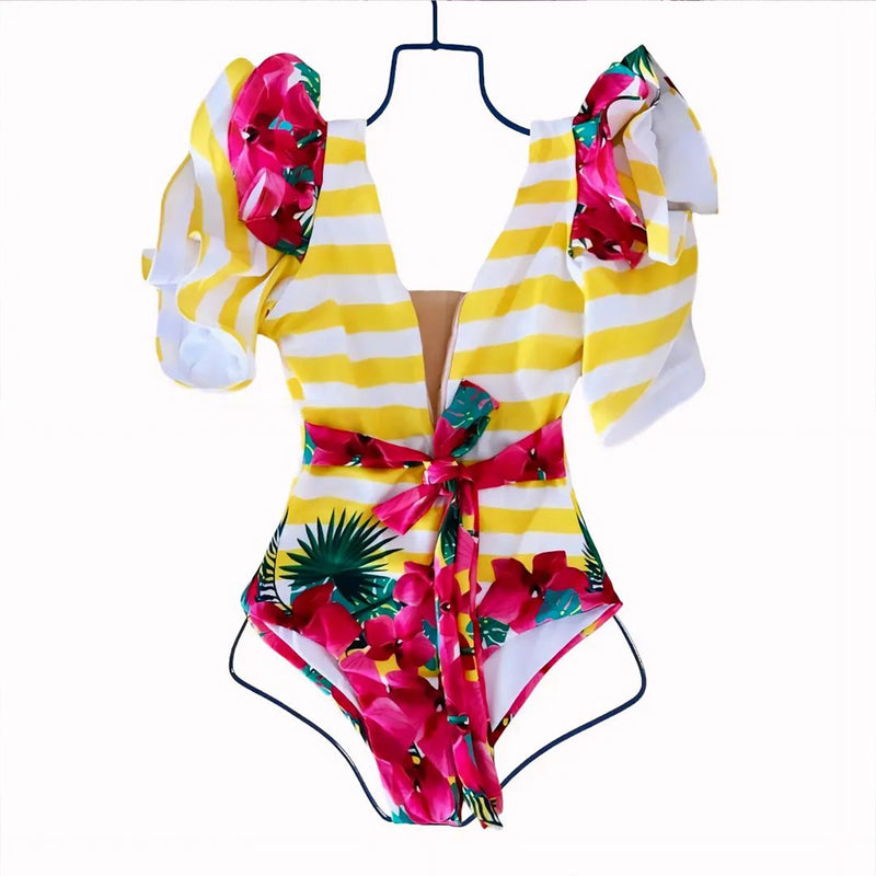 Inspired Bathing Suit With a Contemporary Edge