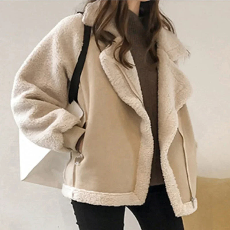 LP | Cappotto di pelliccia spessa da donna