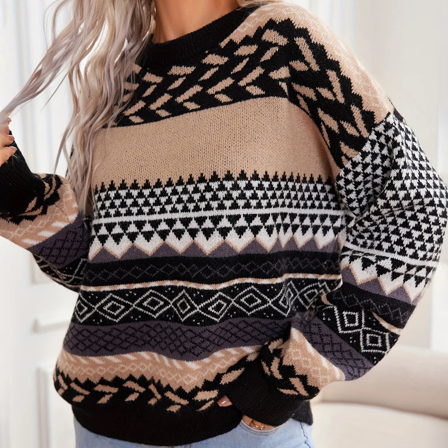 Maglione in stile vintage senza tempo