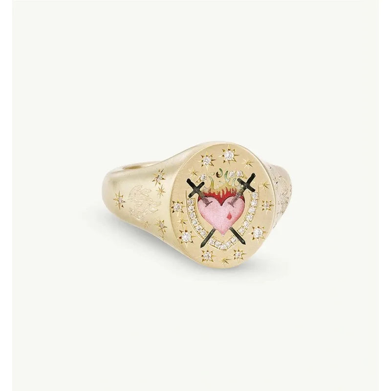 Oro Anello stupendo per uso quotidiano