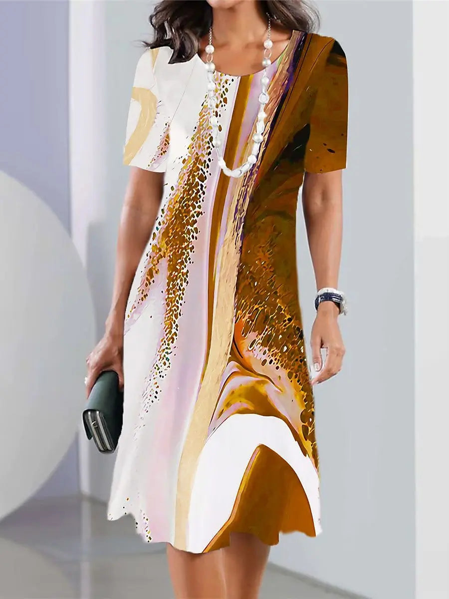 ER | Abiti da donna con stampa vintage