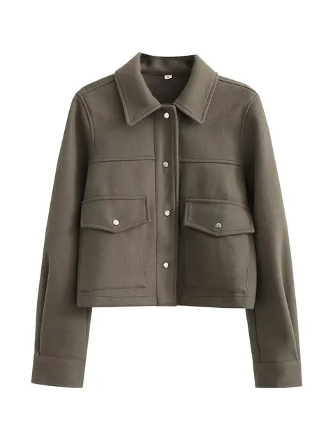 LP | Cappotto di lana chic con chiusura a bottoni per donna