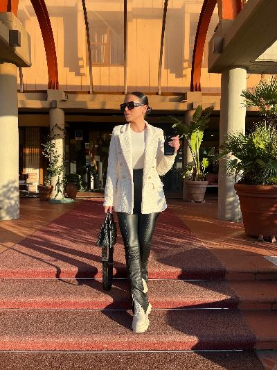 LP | Blazer da donna con texture elegante