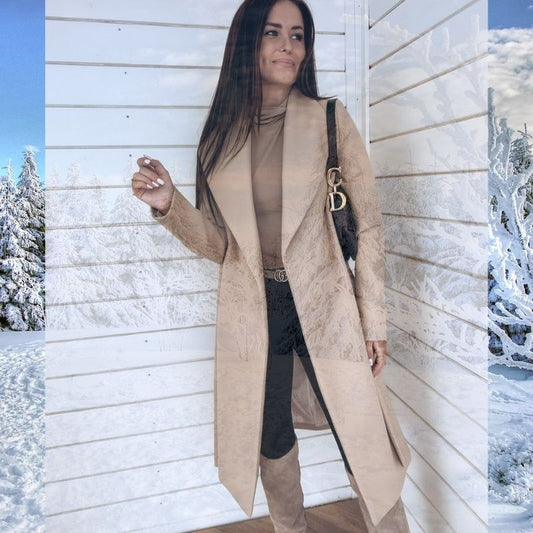 LP | Giacca lunga in cotone senza bottoni