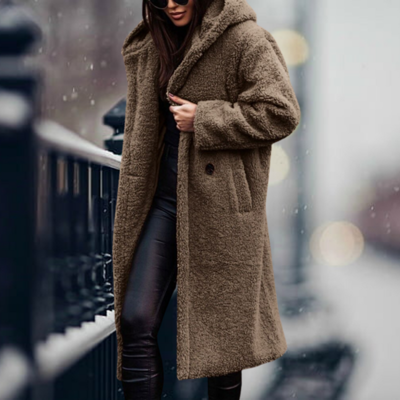 LP | cappotto lungo e caldo in felpa