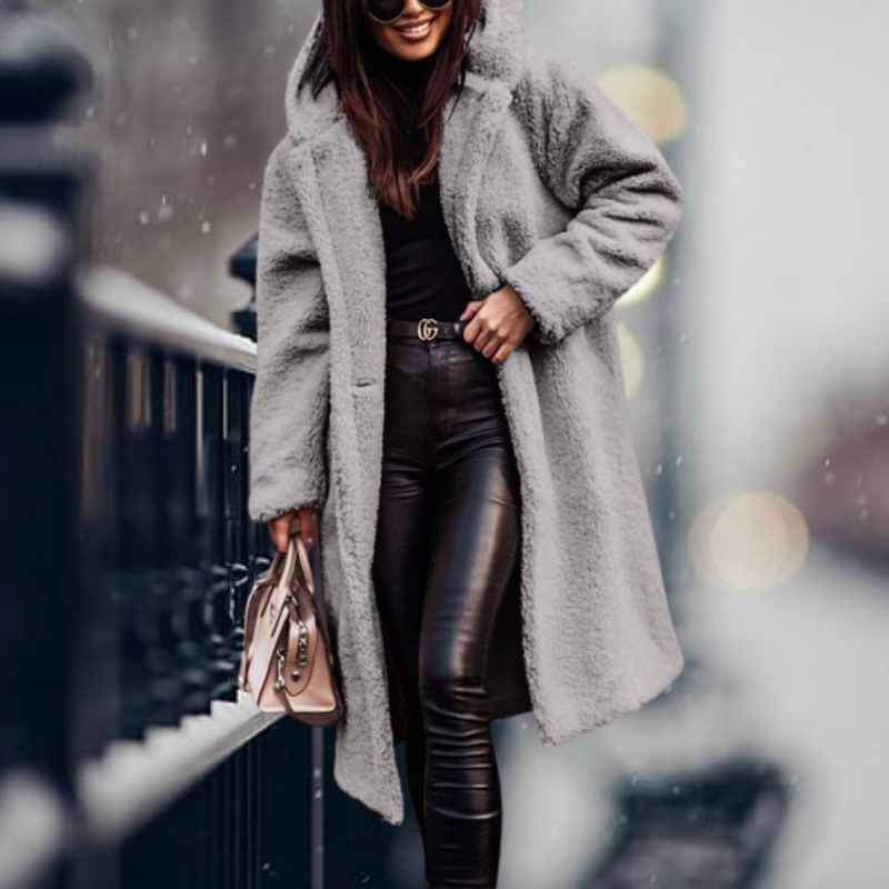 LP | cappotto lungo e caldo in felpa