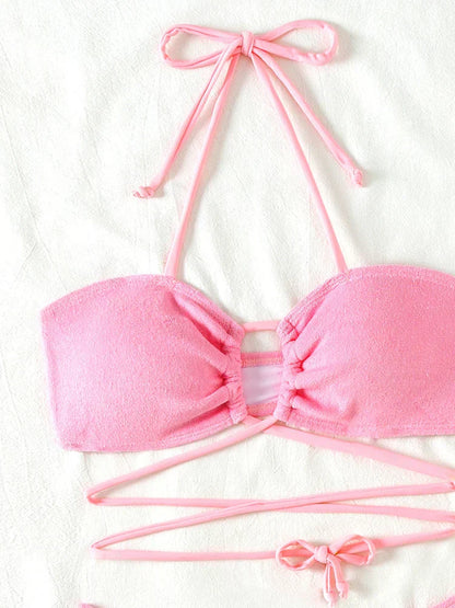 Braewyn® | Push-up Bikini Set With Crossed Straps