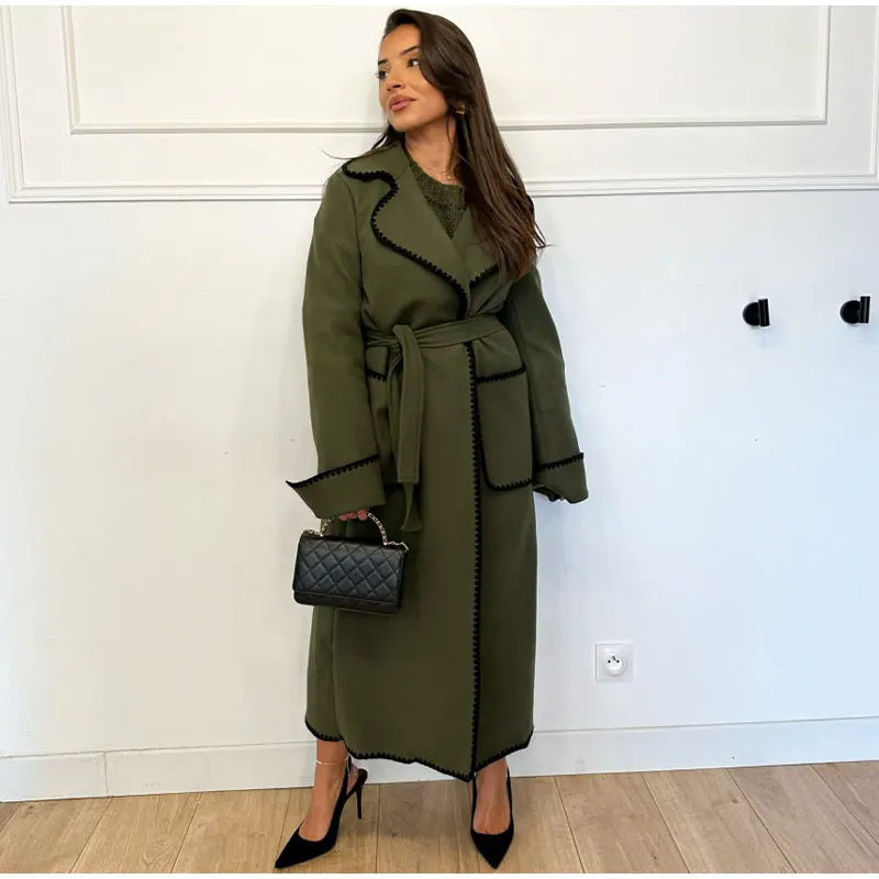 LP | Cappotto tascabile con risvolto per donna