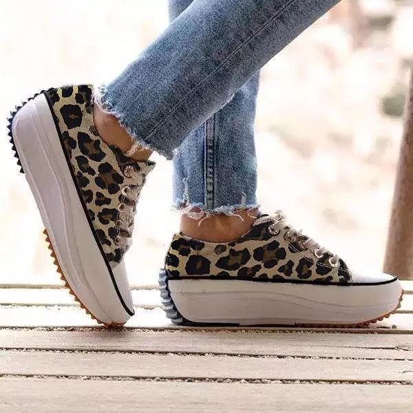 ER | Eleganti scarpe da ginnastica con plateau