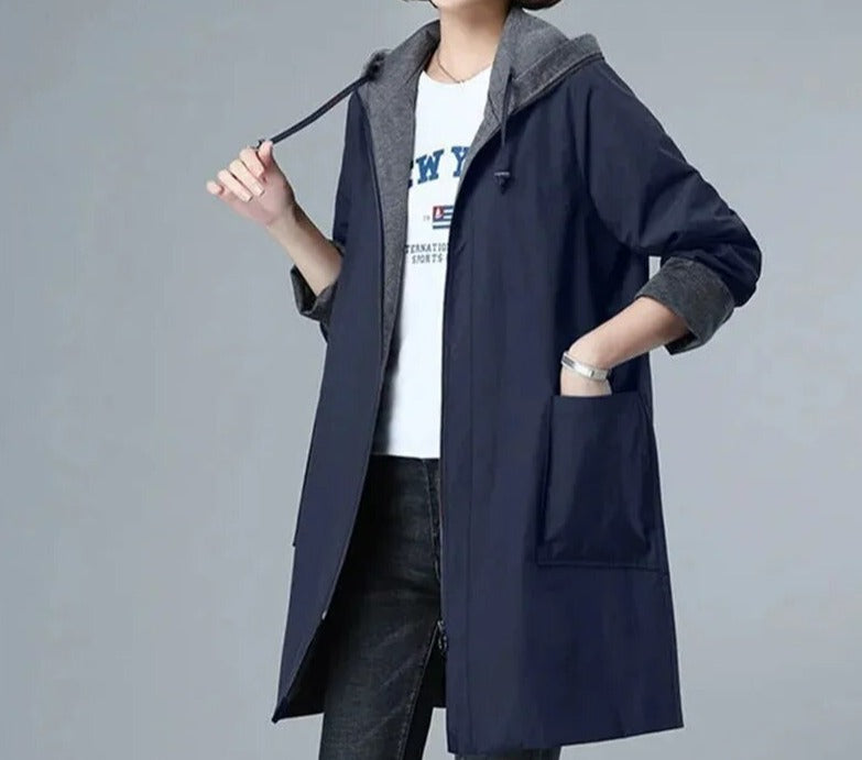 LP | Cappotto casual con cappuccio