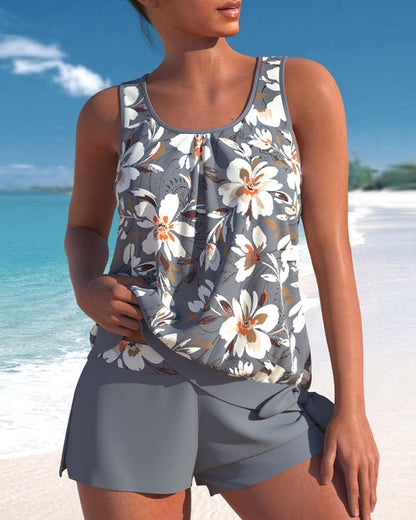 ER | Tankini con stampa floreale