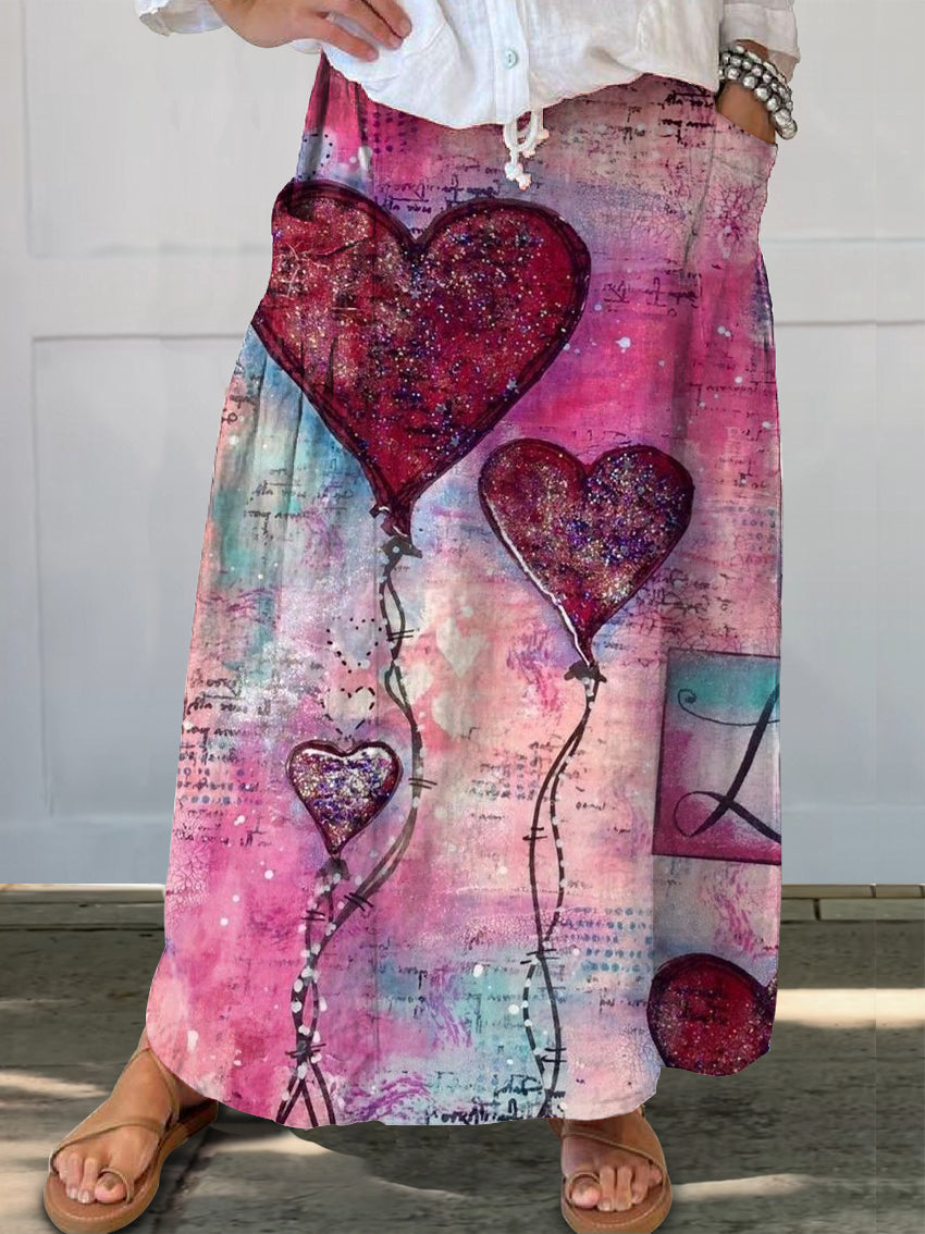 Women's Art Painting Hippie Print Skirt