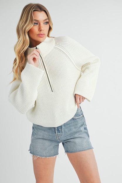 Nelly® | Debbie half zip sweater