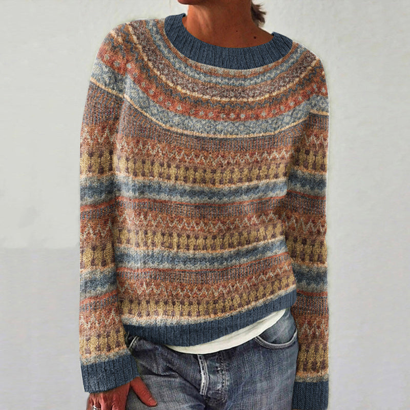 Vintage Tribal Pattern Warm Comfy Sweater elevenforest