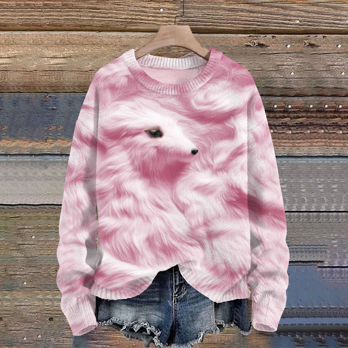 Comstylish Cute Abstract Afghan Hound Cozy Sweater