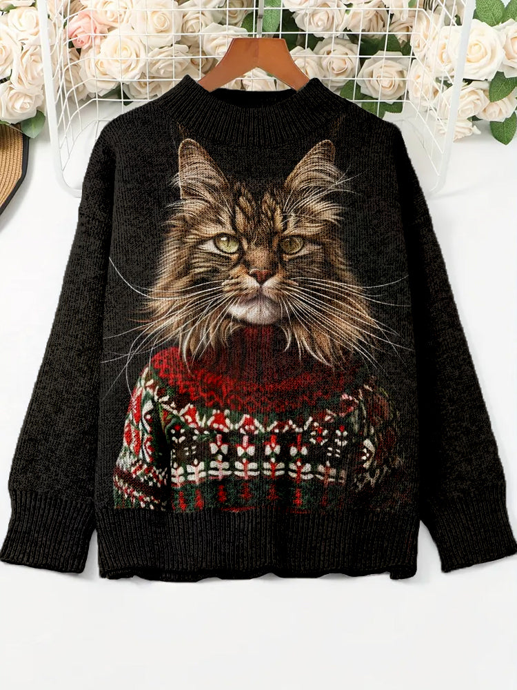 Maglione dal design curato