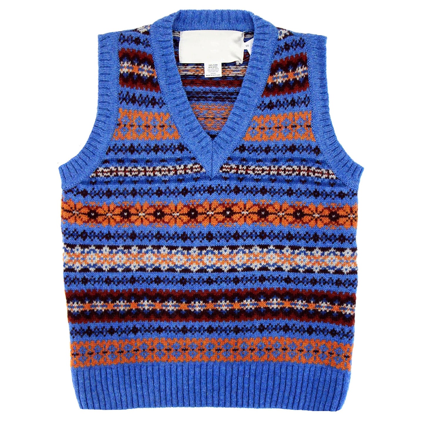 Vintage Geometric Floral Style Vest Sweater elevenforest