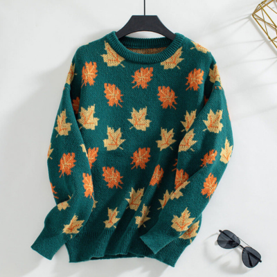 Zadie® | Sweater with autumn leaves