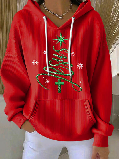 Comstylish Women's Casual Faith Christmas Hoodie