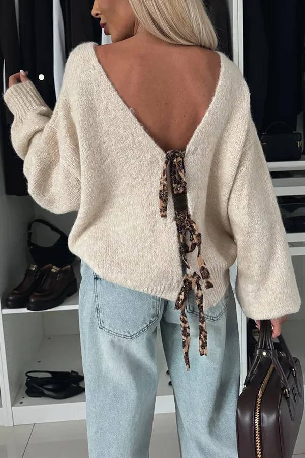 Maglione dal design curato