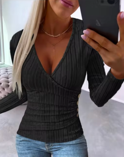 Maglione dal design curato