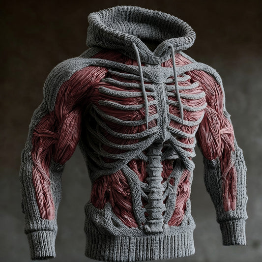 Halloween Anatomy Art Hooded Sweater artswardrobe