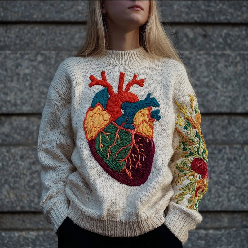 Maglione dal design curato