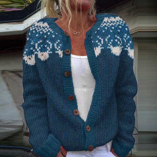 Vintage Christmas Reindeer Knit Warm Sweater elevenforest