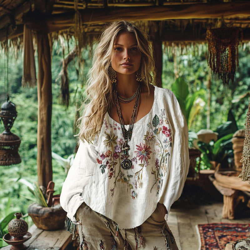 Camicetta in stile vintage senza tempo