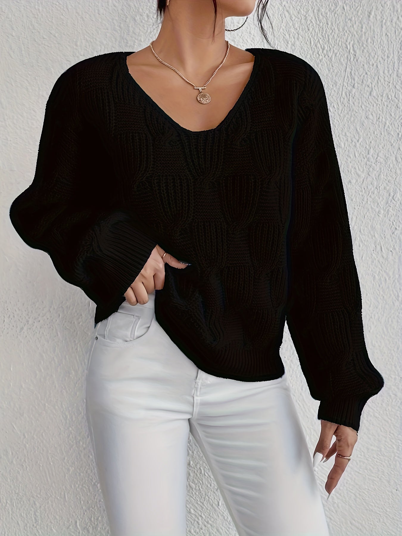 Maglione dal design curato