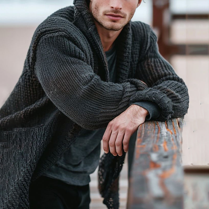 Men'S Vintage Knitted Jacquard Cozy Sweater Cardigan elevenforest