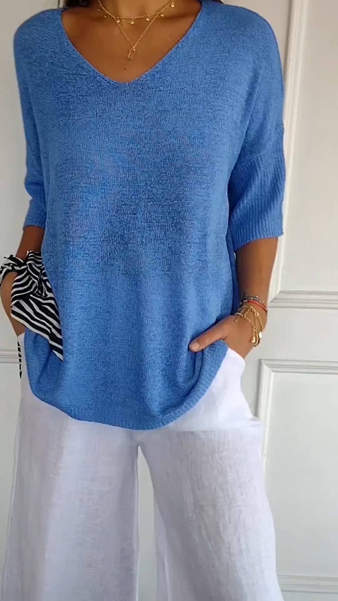 Maglione dal design curato