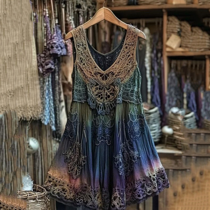 Vintage Viking Gradient Tribal Pattern Comfy Tank Top artswardrobe