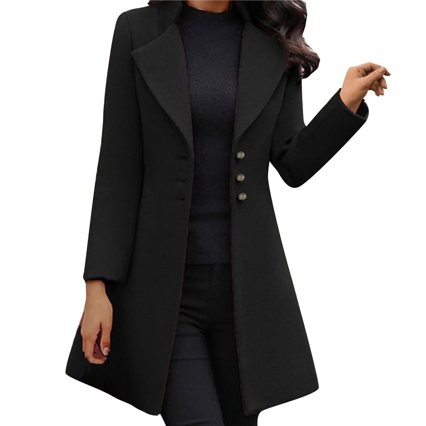 JO | Cappotto in lana italiano a maniche lunghe