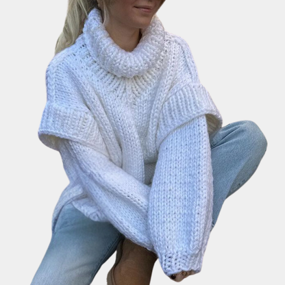 Justina® | Women's oversized turtleneck sweater