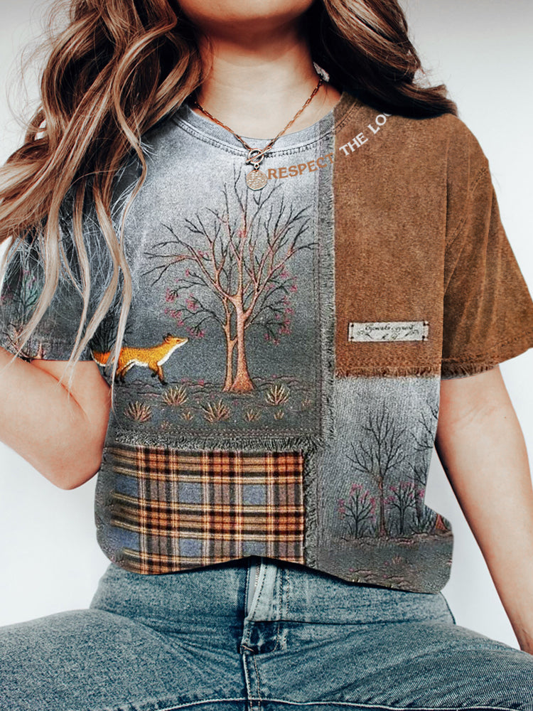 Protecting Local Forest Animals Advocacy Vintage Women's Washed T-shirt artswardrobe