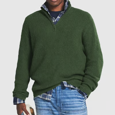 Men's Cashmere Business Casual Zipper Sweater artswardrobe